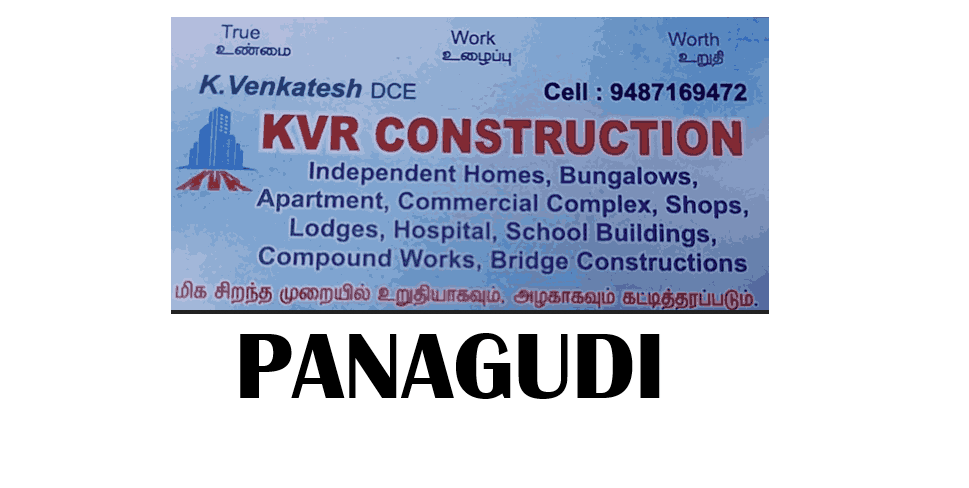 KVR construction company in panagudi